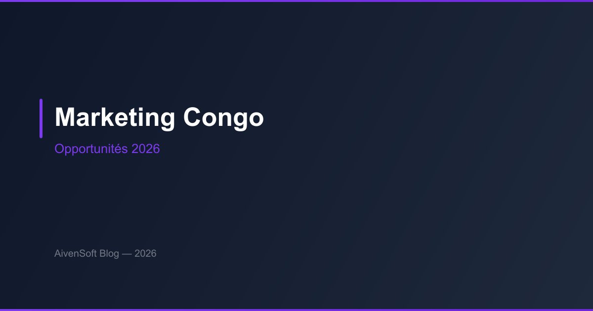 Marketing digital au Congo : opportunités 2026